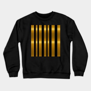 Golden Harmony: Abstract Stripes in Luxe Gold Crewneck Sweatshirt